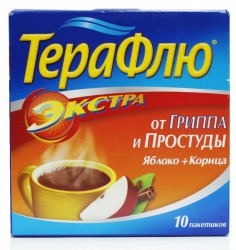 ТераФлю от гриппа и простуды Экстра пор. д/р-ра д/приема внутрь 15 г 10 шт.