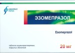 Эзомепразол, таблетки кишечнорастворимые покрытые оболочкой 20 мг 28 шт