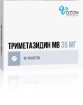 Триметазидин МВ, таблетки с пролонгированным высвобождением покрытые пленочной оболочкой 35 мг 60 шт