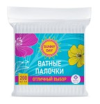 Ватные палочки, Sunny day (Санни дэй) 200 шт п/э пакет