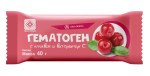 Гематоген, 40 г с клюквой и витамином C